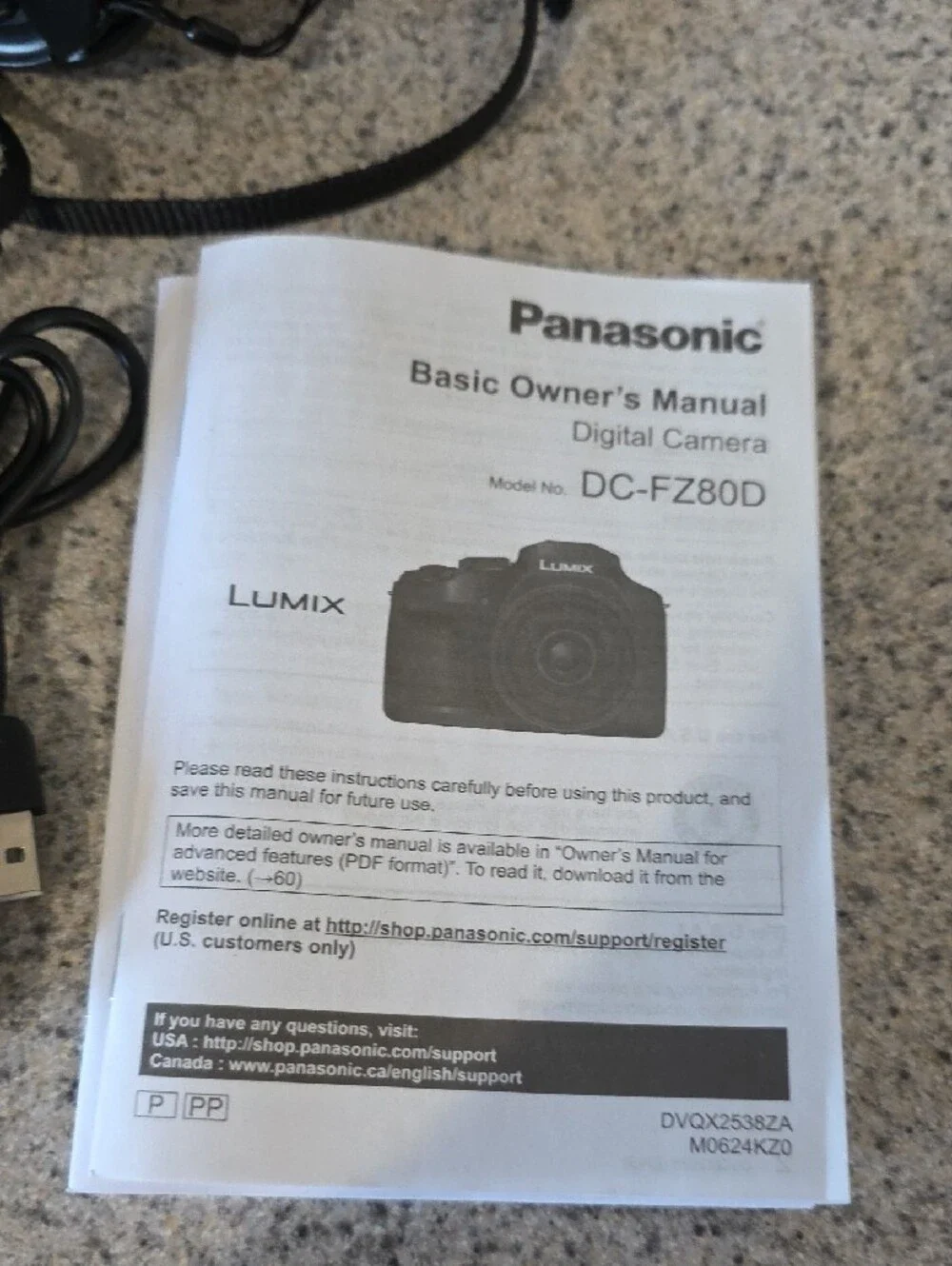 Panasonic LUMIX DC-FZ80 Digital Camera in Black with Accessories